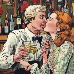 希望你喝了酒，嘴里满是浪漫和爱。